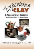 Poster for Experience Clay, event organized by artist Susana Arias