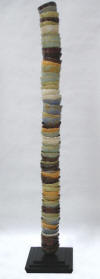 Side view of "nest Condominium", Ceramic Sculpture by Susana Arias